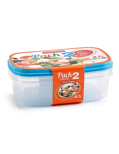 FIAMBRERA PLASTICFORTE TPTE.T.0,7LT.PACK 2 UD.