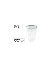 VASO DE PLASTICO TRANSPARENTE 330 CC PAQUETE DE 50 UNIDADES 2
