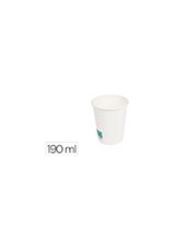 VASO PAPEL BL.BUNZL PEFC 190 ML APTO BEB FRIAS CALIENTES PQ.DE 50 UD. 2