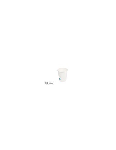 VASO PAPEL BL.BUNZL PEFC 190 ML APTO BEB FRIAS CALIENTES PQ.DE 50 UD.