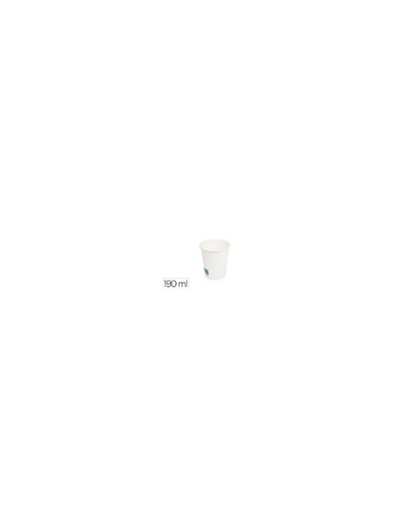 VASO PAPEL BL.BUNZL PEFC 190 ML APTO BEB FRIAS CALIENTES PQ.DE 50 UD.