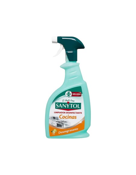 LIMPIADOR DESINFECTANTE SANYTOL COCINAS  PULVERIZADOR BOTE 750 ML