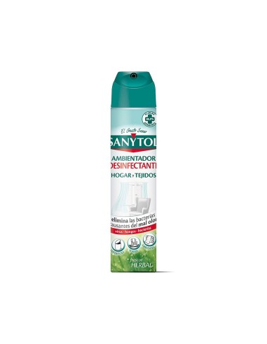 AMBIENTADOR SANYTOL DESINFECTANTE HOGAR TEJIDOS SPRAY BOTE 300 ML