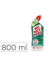 LIMPIADOR INODOROS WC NET GEL ENERGY DESINCRUSTANTE BOTELLA 800 ML