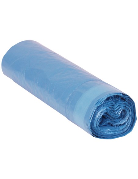 BOLSA BASURA MESAC-20 AZUL CIERRA FACIL 55X60 GALGA 120 ROLLO 20 UDS.