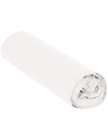 BOLSA BASURA DOMESTICA BLANCA 52X60CM GALGA 70 ROLLO DE 20 UNIDADES