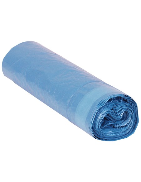 BOLSA BASURA DOMESTICA AZUL 52X60CM GALGA 70 ROLLO DE 20 UNIDADES