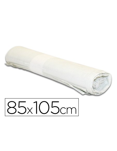 BOLSA BASURA INDUSTRIAL BLANCA 85X105CM GALGA 110 ROLLO 10UD.