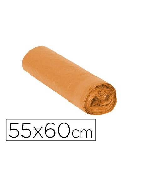 BOLSA BASURA DOMESTICA NJ.CON AUTOCIERRE 55 X 60 CM ROLLO 15 BOLSAS