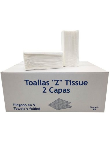 TOALLA PAPEL SECAMANOS DAHI Z ECOPASTA 2 CAPAS CAJA 20 PQ.DE 200 UD.