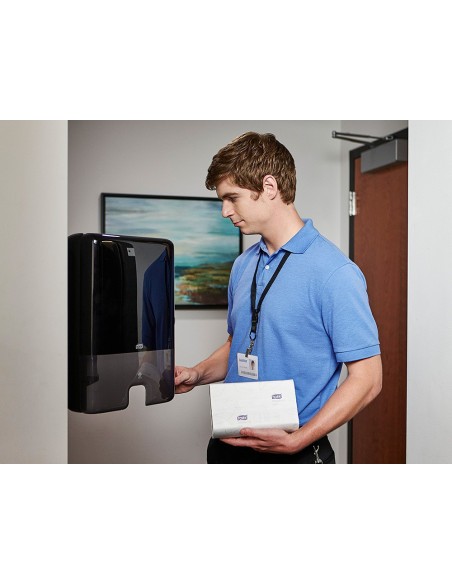 TOALLA PAPEL ENGARZADA 2 CAPAS 8,5X21,2 CM 136UD.PARA DISPENSADOR H2