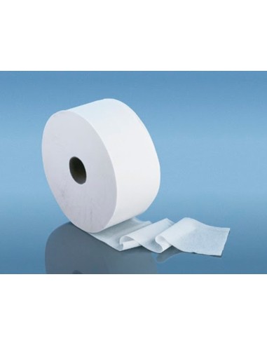 PAPEL HIGIENICO INDUSTRIAL GOFRADO BUGA RECICLADO 2 CAPAS 130 M
