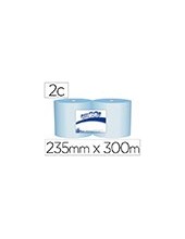 PAPEL SECAMANOS IND.AMOOS 2 CAPAS 235MM.X 300 MT AZ. 2 ROLLOS J613001 2