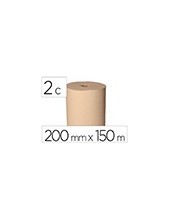 PAPEL SECAMANOS BUNZL GREENSOURCE NATURE 2 CAPAS 200MM X 150MT.PAQ 6 2