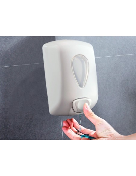 DISPENSADOR GEL LAVAMANOS DAHI JAVEA ABS BL.CAP 0,9L 210X128X90MM