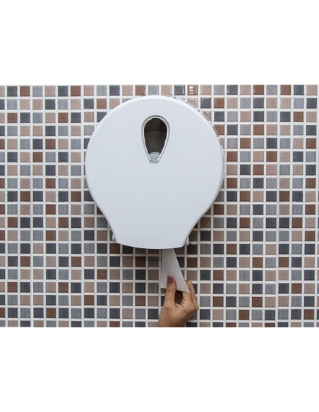 DISPENSADOR PAPEL HIGIENICO DAHI JUMBO ABS BL.326X304X125MM