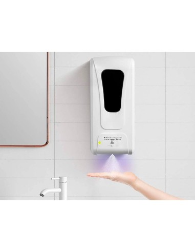 DISPENSADOR GEL Q-CON.AUTO. SENSOR Y SOPORTE METALICO 152CM 1L BL.