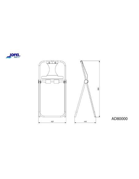PORTABOBINA INDUST JOFEL METAL SUELO SIERRA BOBINAS 500 M 850X418X445