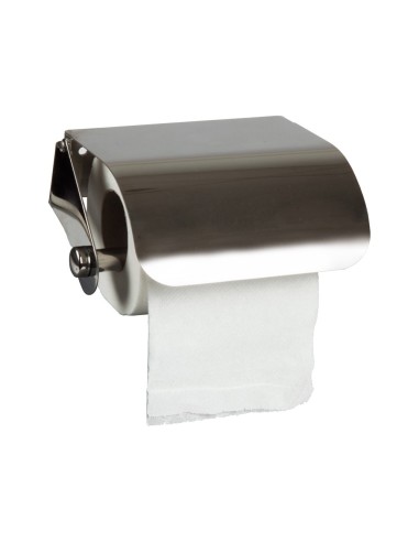 DISPENSADOR Q-CON DE PAPEL HIGIENICO ACERO INOXIDABLE 122x98x45 MM