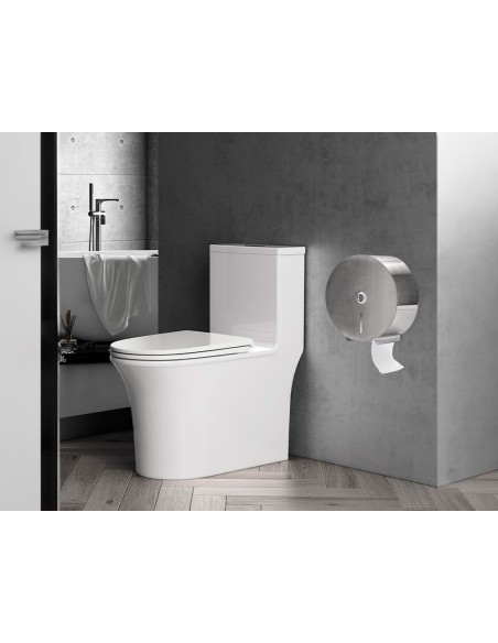 DISPENSADOR Q-C/PAPEL HIGIENICO JUMBO ACERO INOXIDABLE 115x254x265 MM