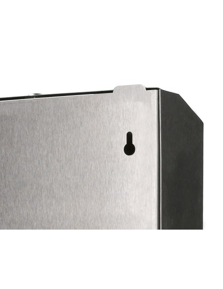 DISPENSADOR Q-CON TOALLITAS PAPEL ACERO INOXIDABLE 283x100x365 MM