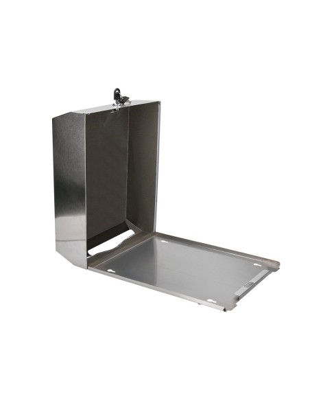 DISPENSADOR Q-CON TOALLITAS PAPEL ACERO INOXIDABLE 283x100x365 MM