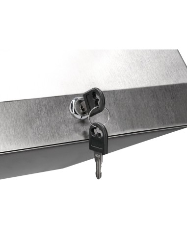 DISPENSADOR Q-CON TOALLITAS PAPEL ACERO INOXIDABLE 283x100x365 MM