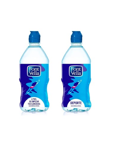 AGUA MINERAL NATURAL FONT VELLA BOTELLA 750 ML