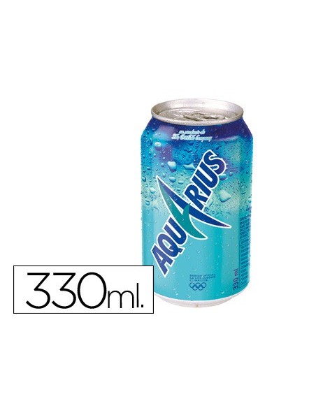 BEBIDA ISOTONICA AQUARIUS LIMON LATA 330ML