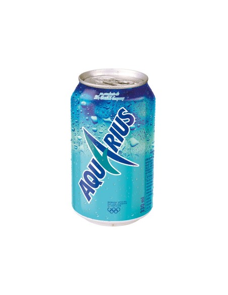 BEBIDA ISOTONICA AQUARIUS LIMON LATA 330ML