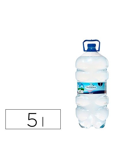 AGUA MINERAL NATURAL FUENTE PRIMAVERA BOTELLA DE 5L