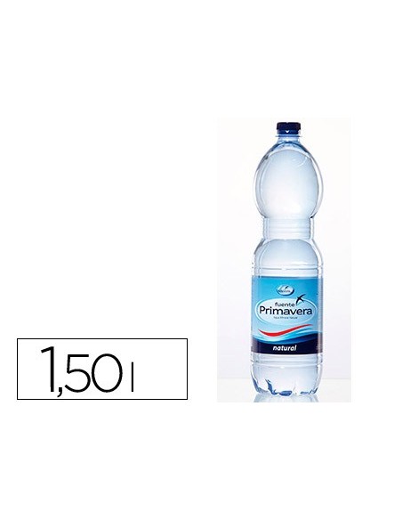 AGUA MINERAL NATURAL FUENTE PRIMAVERA BOTELLA DE 1,5L