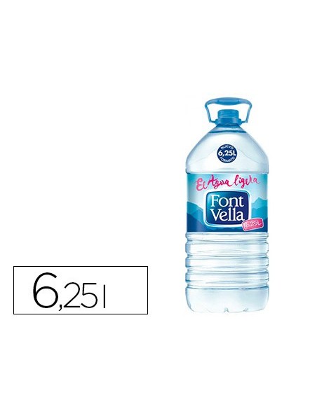 AGUA MINERAL NATURAL FONT VELLA BOTELLA DE 6,25L