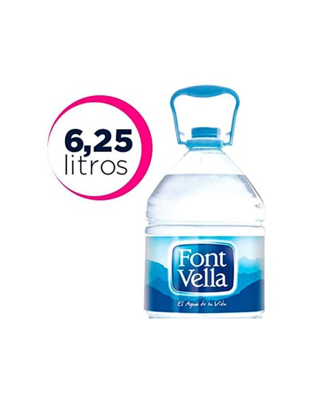 AGUA MINERAL NATURAL FONT VELLA BOTELLA DE 6,25L