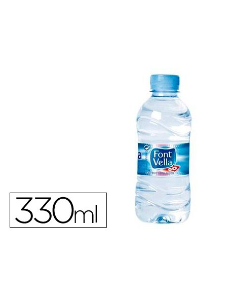 AGUA MINERAL NATURAL FONT VELLA BOTELLA DE 330ML