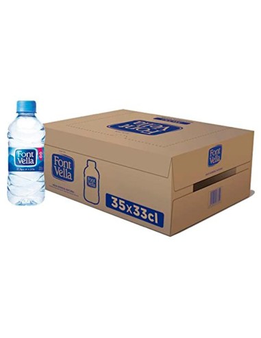 AGUA MINERAL NATURAL FONT VELLA BOTELLA DE 330ML