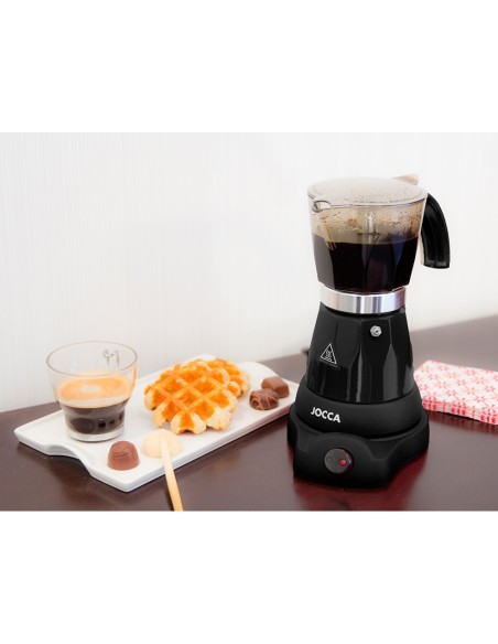 CAFETERA JOCCA ITALIANA 6 TAZAS JARRA TPTE.SIN CABLES 220-240V NG.