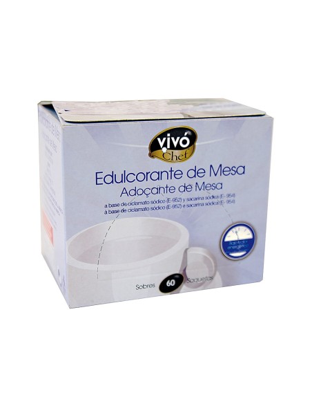 EDULCORANTE VIVOCHEF DE FACIL DISOLUCION CAJA DE 60 SOBRES 75073
