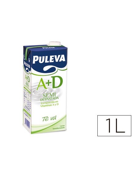 LECHE PULEVA SEMIDESNATADA BRIK DE 1 LITRO