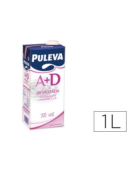 LECHE DESNATADA PULEVA BRIK DE 1 LITRO 9886