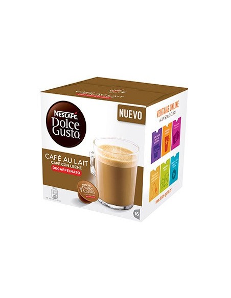 CAFE DOLCE GUSTO CAFE CON LECHE DESCAFEINADO MONODOSIS CAJA 16 U