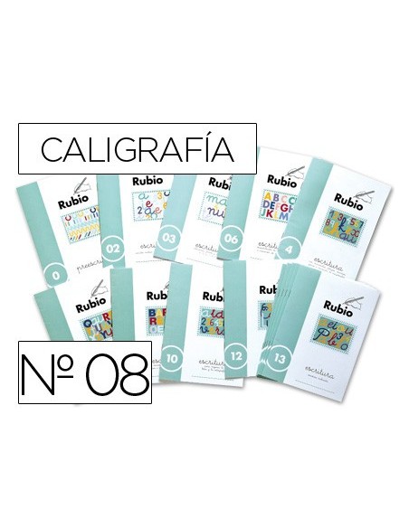 CUADERNO RUBIO CALIGRAFIA Nº 08