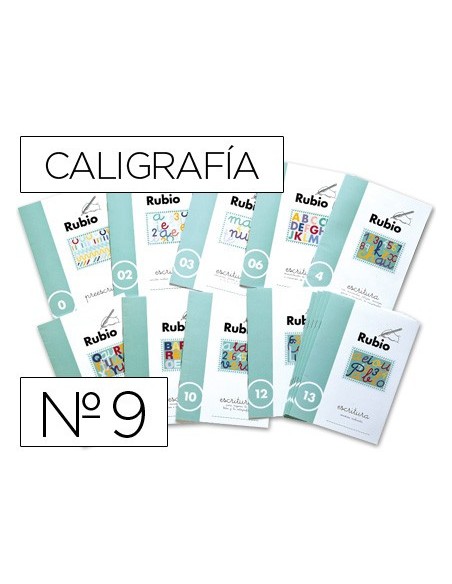CUADERNO RUBIO CALIGRAFIA Nº 9