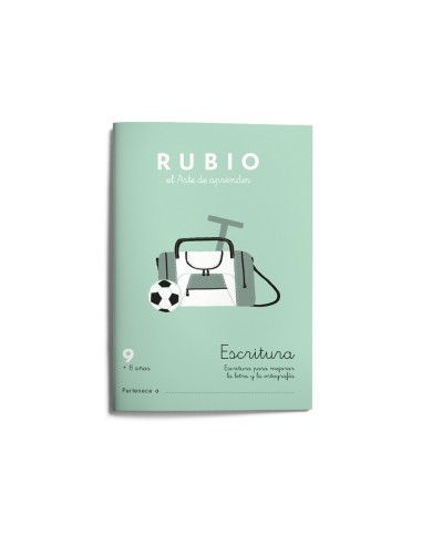 CUADERNO RUBIO CALIGRAFIA Nº 9