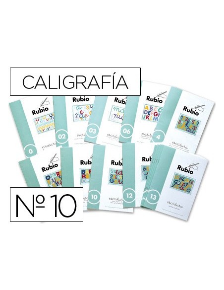 CUADERNO RUBIO CALIGRAFIA Nº 10