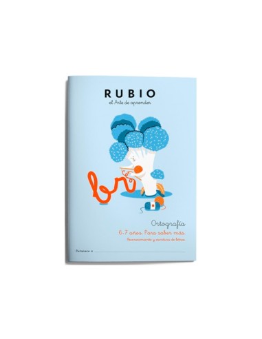 CUADERNO RUBIO ORTOGRAFIA 6-7 AÑOS SABER MAS