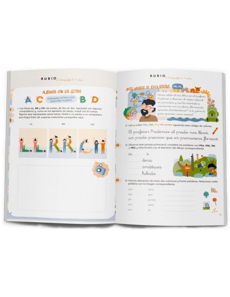 CUADERNO RUBIO ORTOGRAFIA 6-7 AÑOS SABER MAS