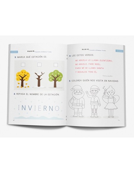 CUADERNO RUBIO INICIACION A LA LECTURA+4 AÐOS