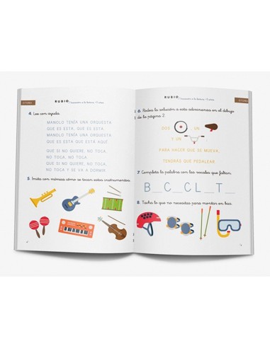 CUADERNO RUBIO INICIACION A LA LECTURA+5 AÐOS