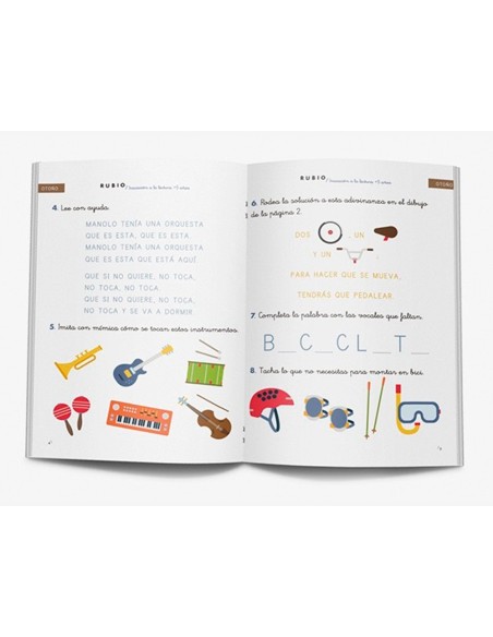 CUADERNO RUBIO INICIACION A LA LECTURA+5 AÐOS